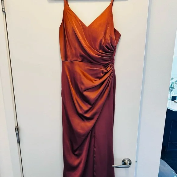 rory satin dress revelry Rory Satin Dress